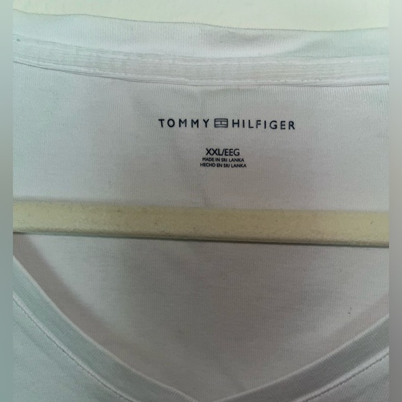 White Tommy Hilfiger white shirt short sleeve size XXL - Picture 3 of 4